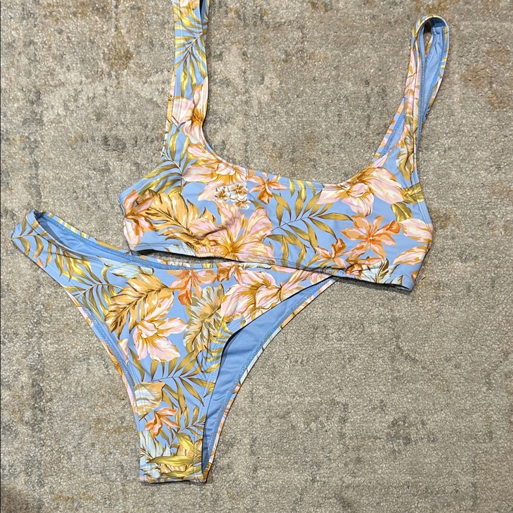 roxy floral bikini